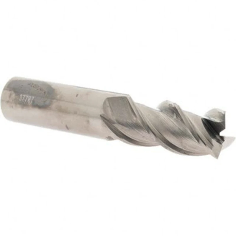 OSG 1, 2 LOC, 1 Shank Diam, 5 OAL, 3 Flute, Solid Carbide Square End Mill Single End, Uncoated, Spiral Flute, 45 Heli...